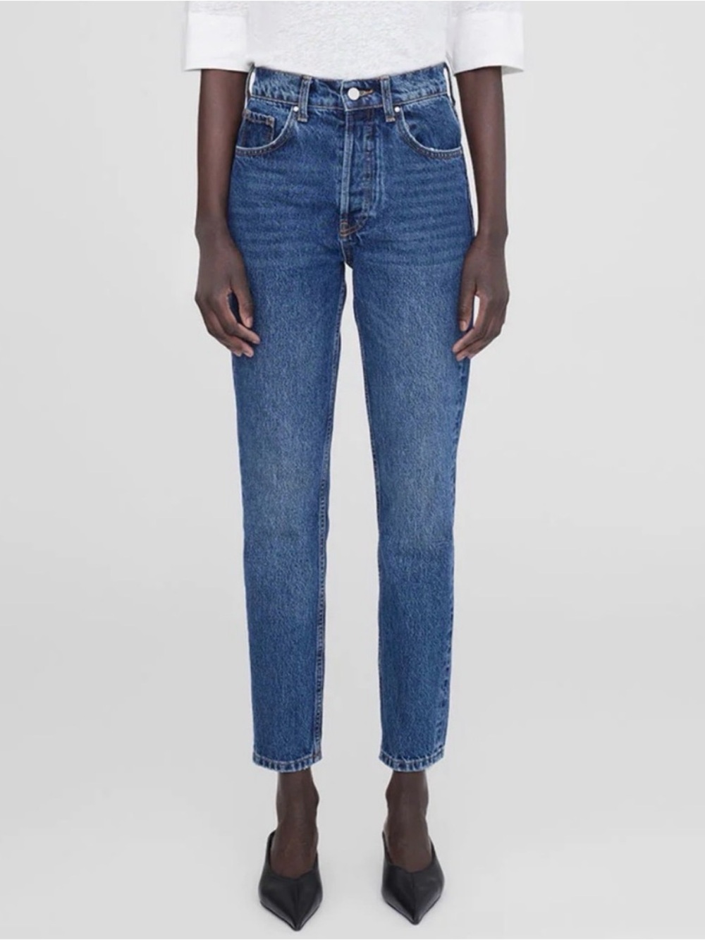 Anine Bing Sonya Jeans in Mid-Indigo 27
